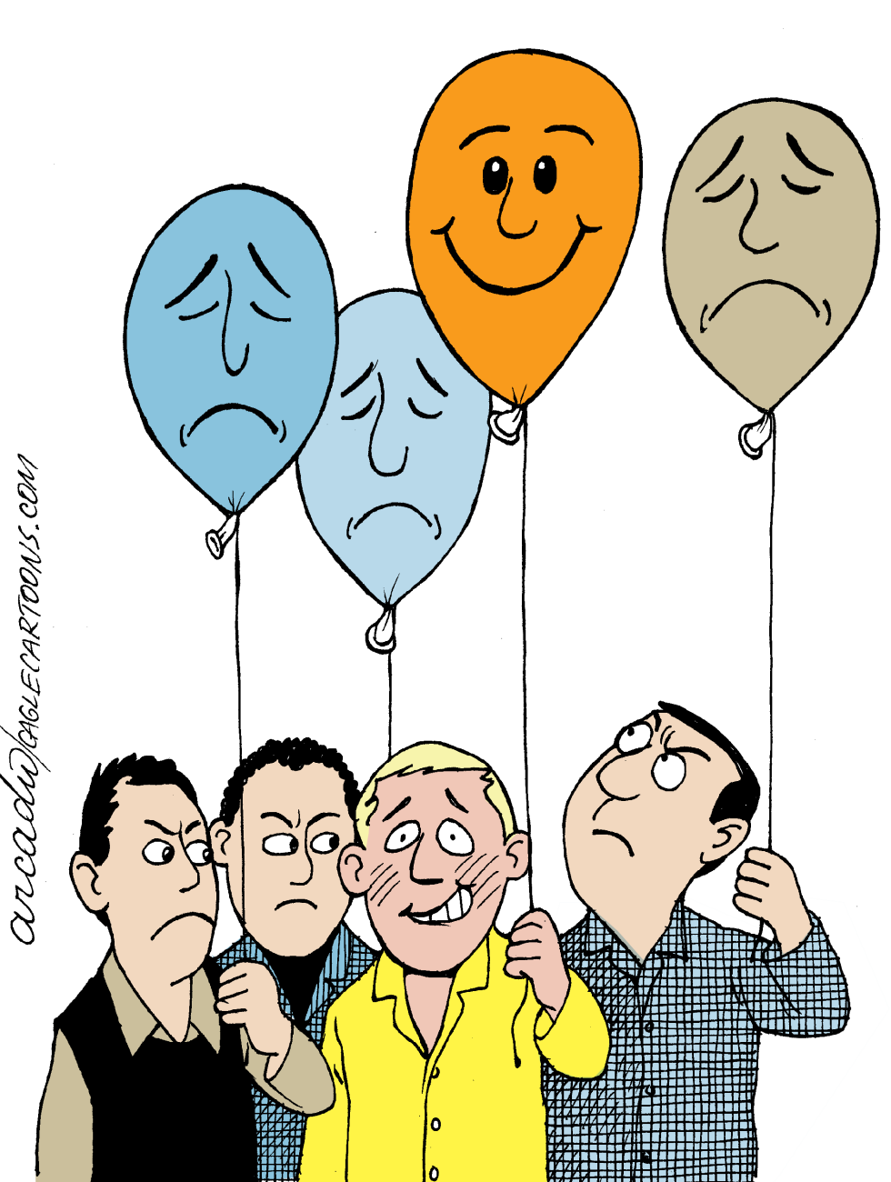 Ser feliz no cae bien col