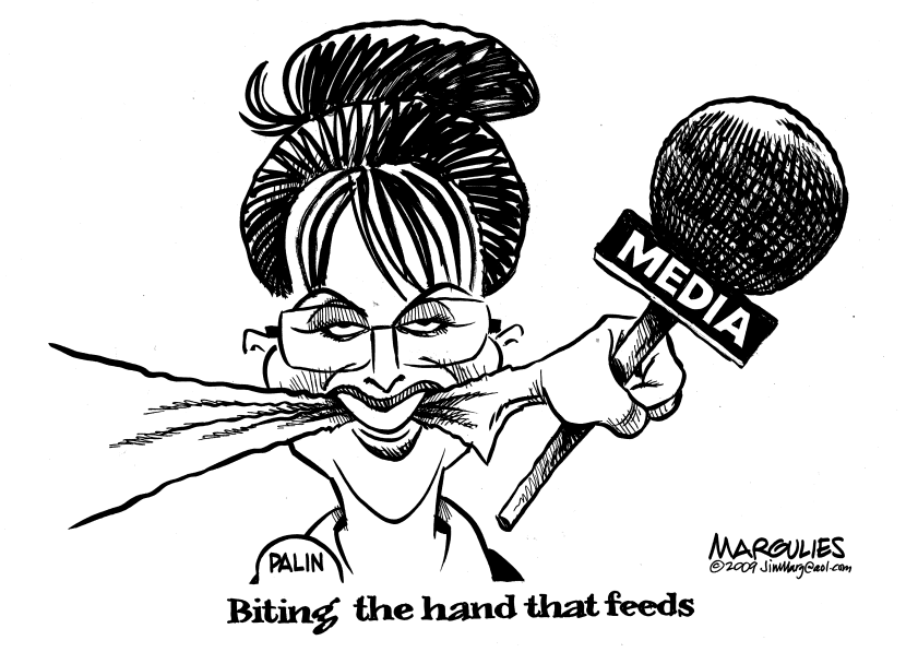 Palin blasts the media