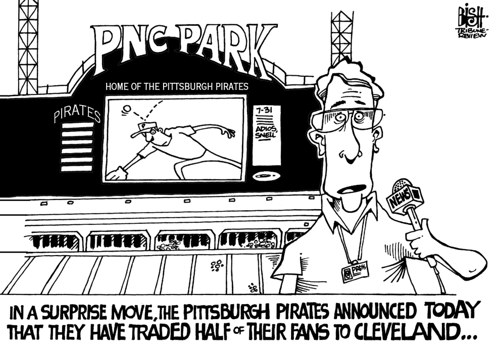 PGH PIRATES TRADE, b/w