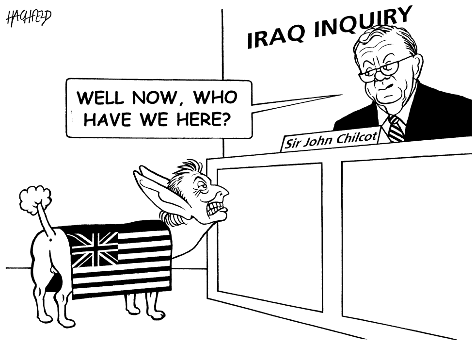  IRAQ INQUIRY, BLAIR by Rainer Hachfeld