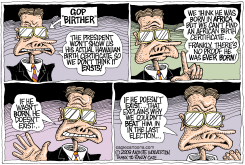 BIRTHER LOGIC  by Monte Wolverton