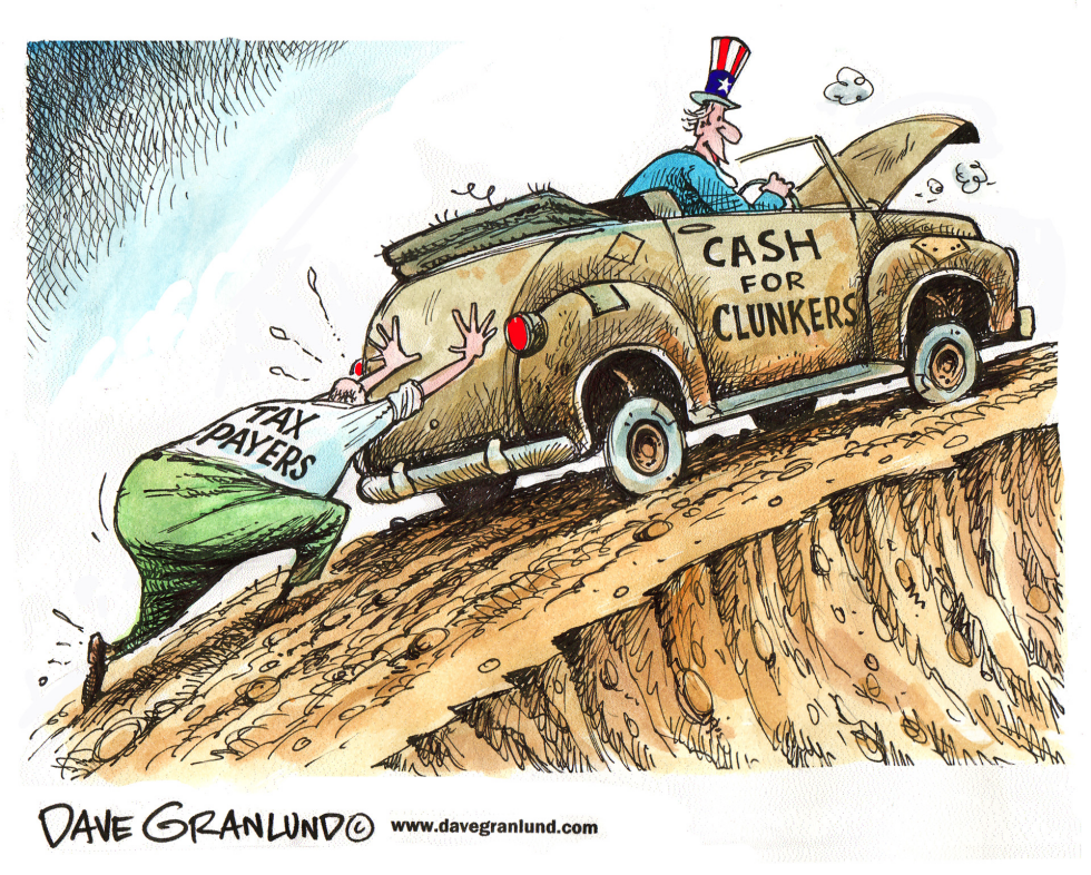  CASH FOR CLUNKERS MOMENTUM by Dave Granlund