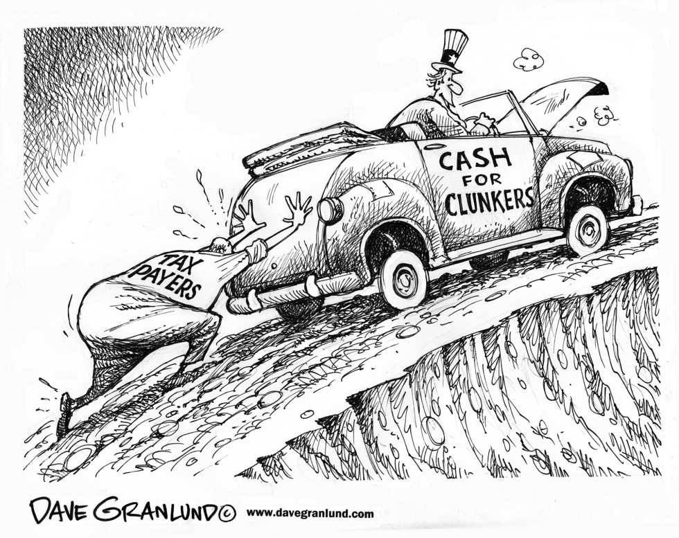  CASH FOR CLUNKERS MOMENTUM by Dave Granlund