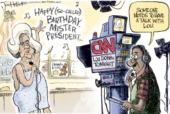 LOU DOBBS by Joe Heller