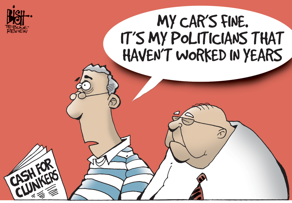 CLUNKERS AND POLITICIANS, COLOR
