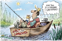 CAST FOR LUNKERS by Joe Heller