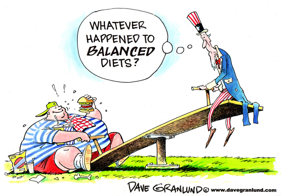  UNBALANCED DIETS by Dave Granlund