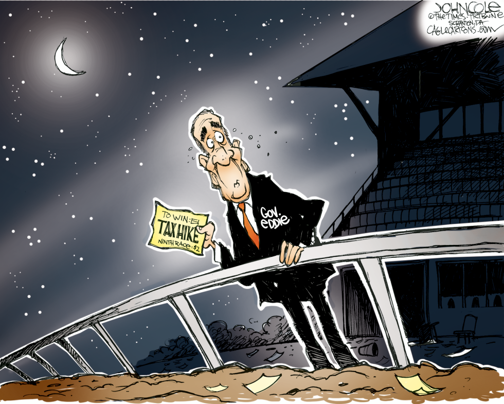 PA TOON -- Rendell tax hike COLOR