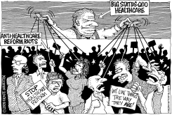 HEALTH CARE RIOTS by Monte Wolverton