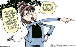 PALIN ON OBAMACARE  by Mike Keefe