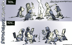 SOCIAL NETWORKING  by Mike Keefe