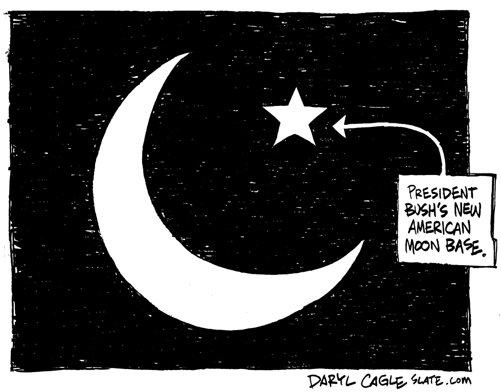  ISLAM MOON BASE by Daryl Cagle