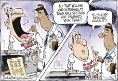 MOB COVERAGE by Joe Heller