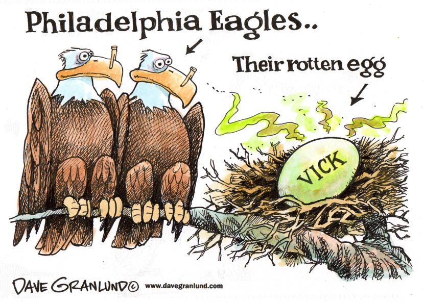 Michael Vick with Eagles