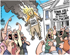 LIGHTING THE DEBATE  by Jeff Parker