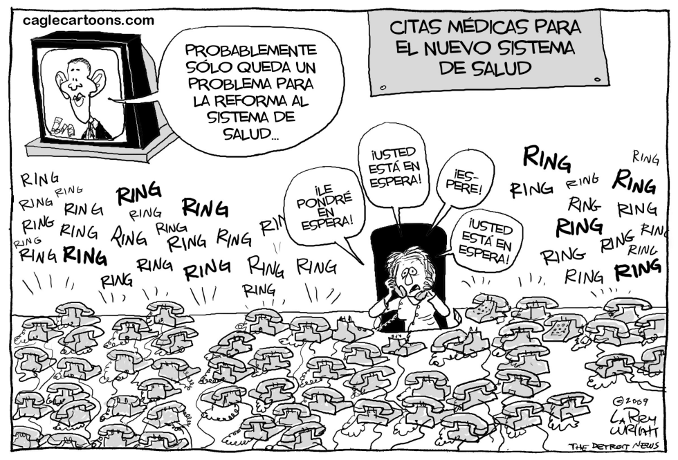  CITAS EN EL SISTEMA DE SALUD by Daryl Cagle