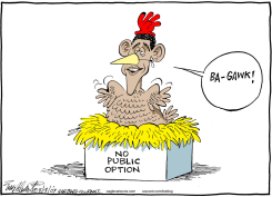 CHICKEN OBAMA  by Bob Englehart