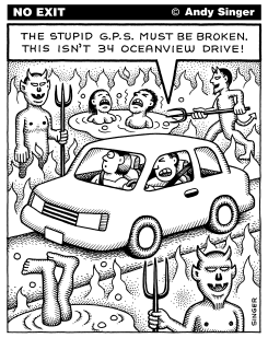 BROKEN GLOBAL POSITIONING SYSTEM by Andy Singer