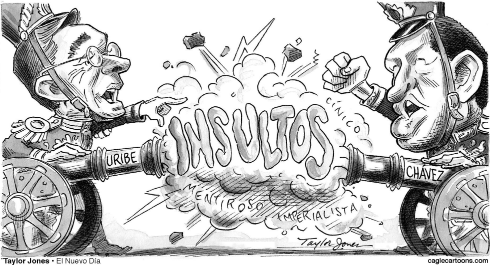 Alvaro Uribe and Hugo Chavez - SPANISH