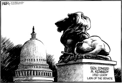 RIP TED KENNEDY by Nate Beeler