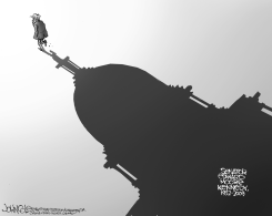 TED KENNEDY BW by John Cole