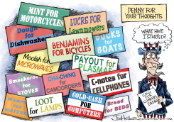 MORE CASH FOR  by Joe Heller