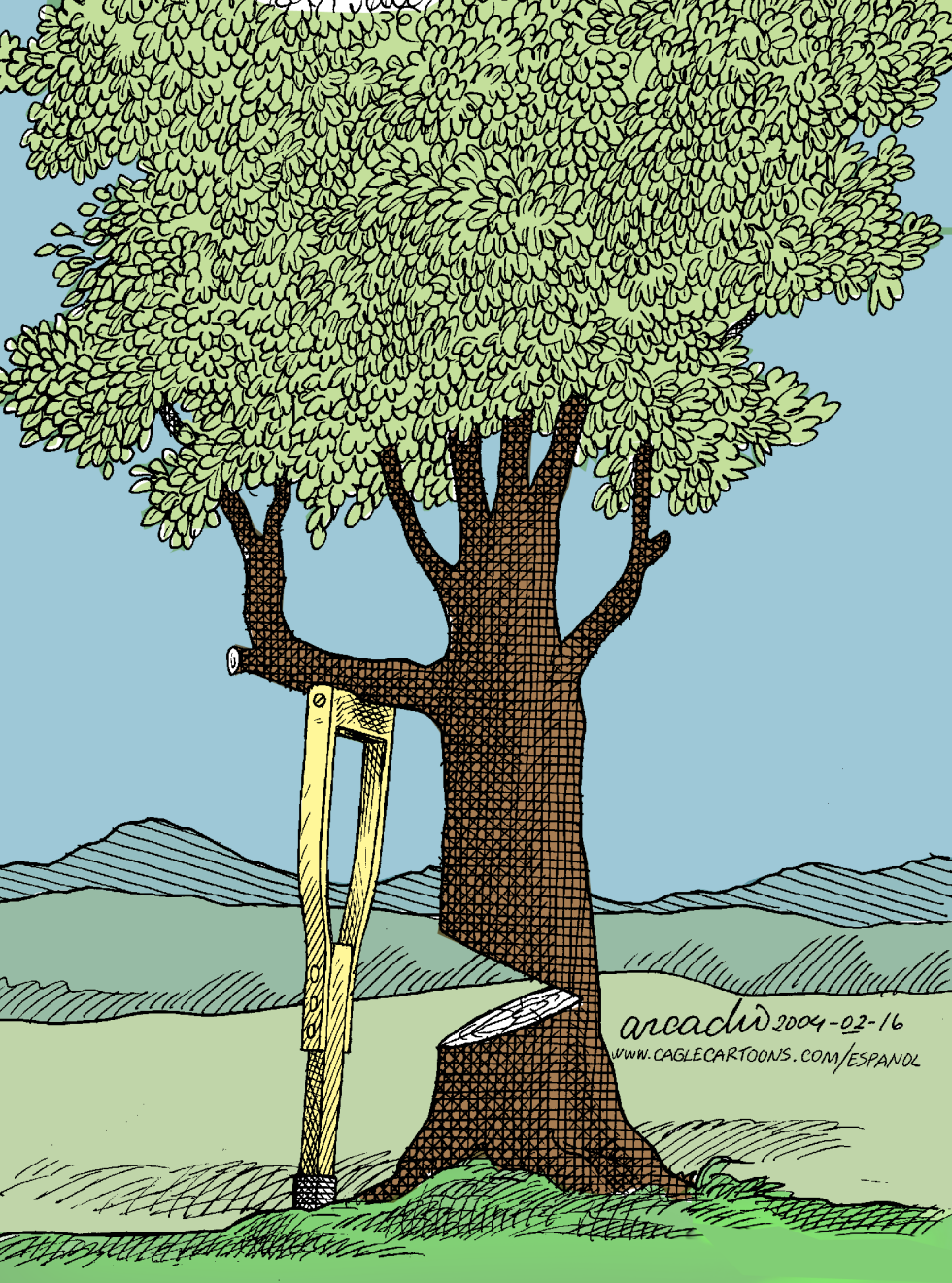 Fractura en el bosque