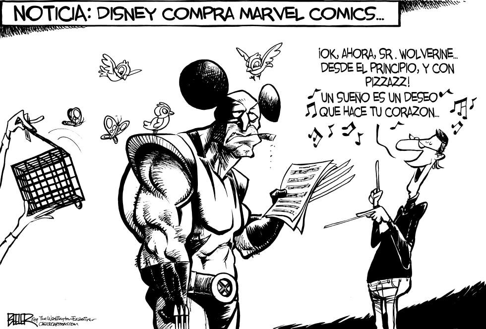  DISNEY COMPRA A MARVEL by Nate Beeler