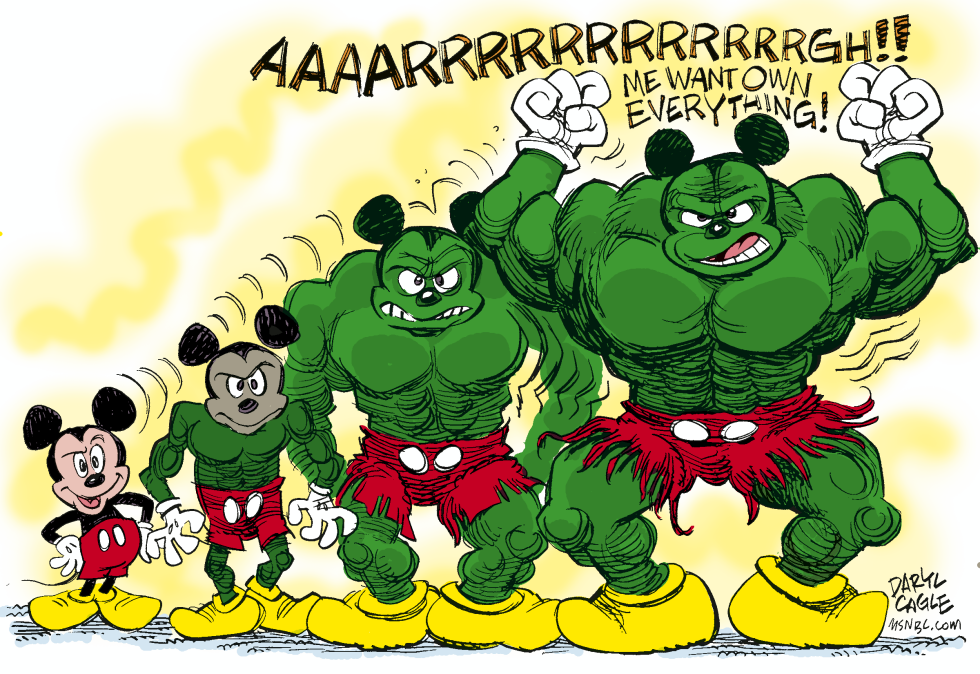  DISNEY BUYS MARVEL COMICS by Daryl Cagle