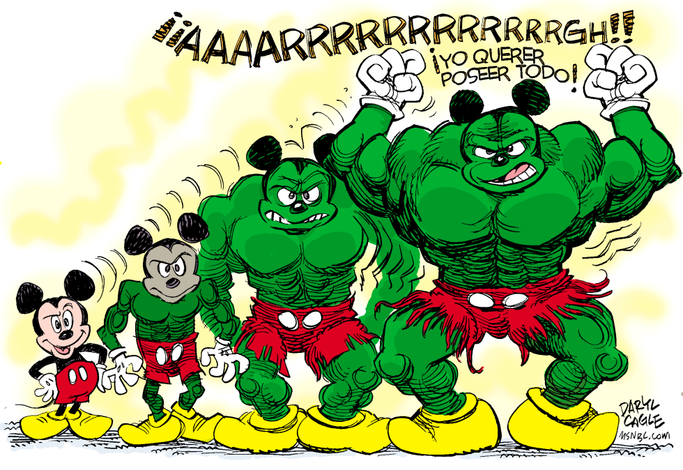  DISNEY COMPRA A MARVEL COMICS  by Daryl Cagle