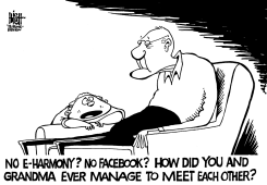 LIFE WITHOUT E-HARMONY, B/W by Randy Bish