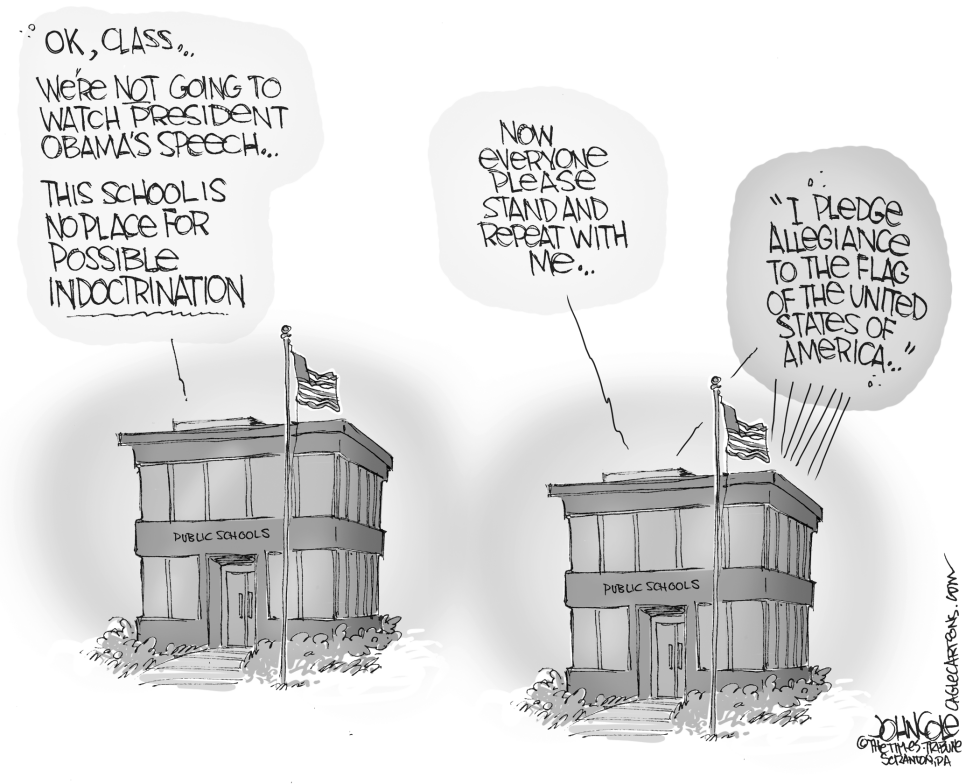 Indoctrination in schools BW