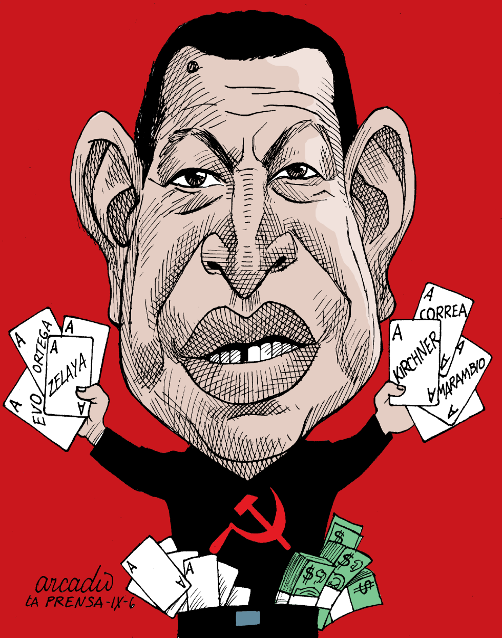 Hugo Chávez y sus cartas col