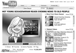 ABC NEWS ANCHOR DIANE SAWYER by R.J. Matson