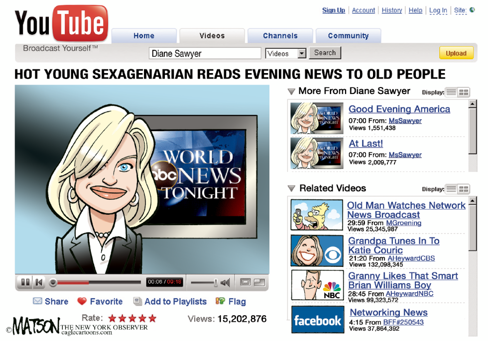 ABC News Anchor Diane Sawyer-COLOR