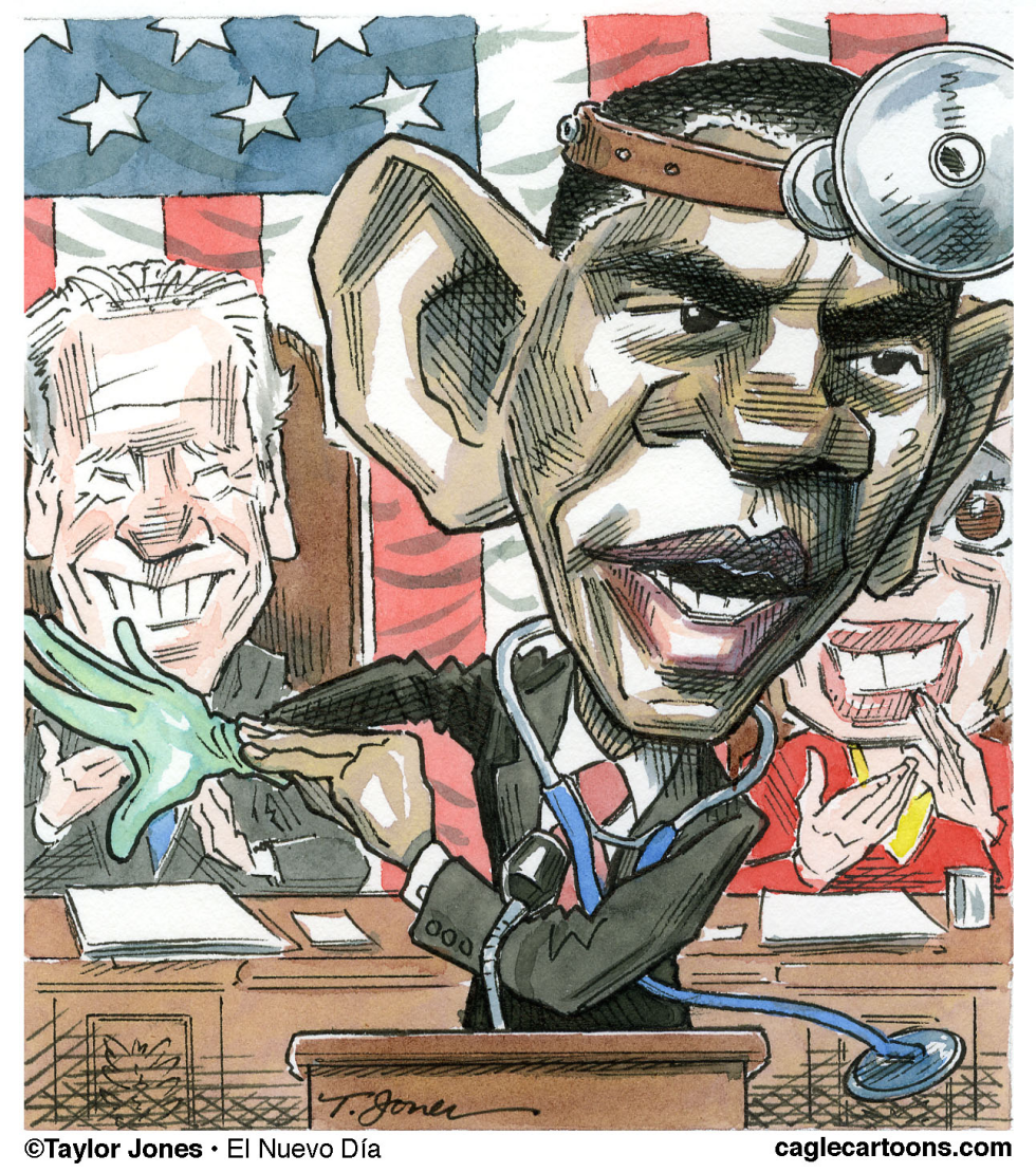 Obama pays a House call - COLOR