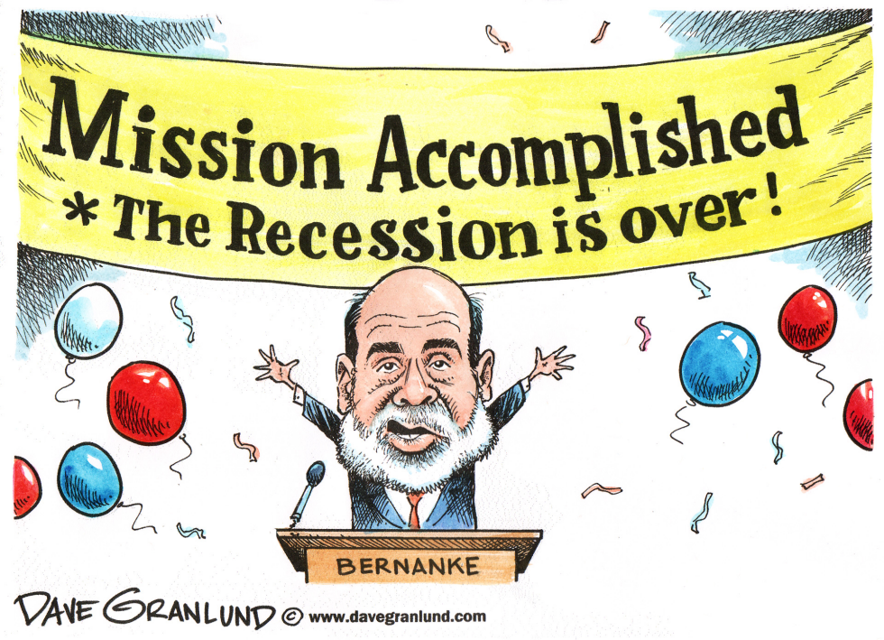 Recession is over
