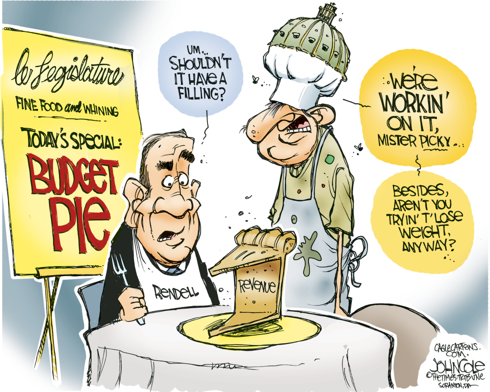  PENNSYLVANIA BUDGET PIE by John Cole