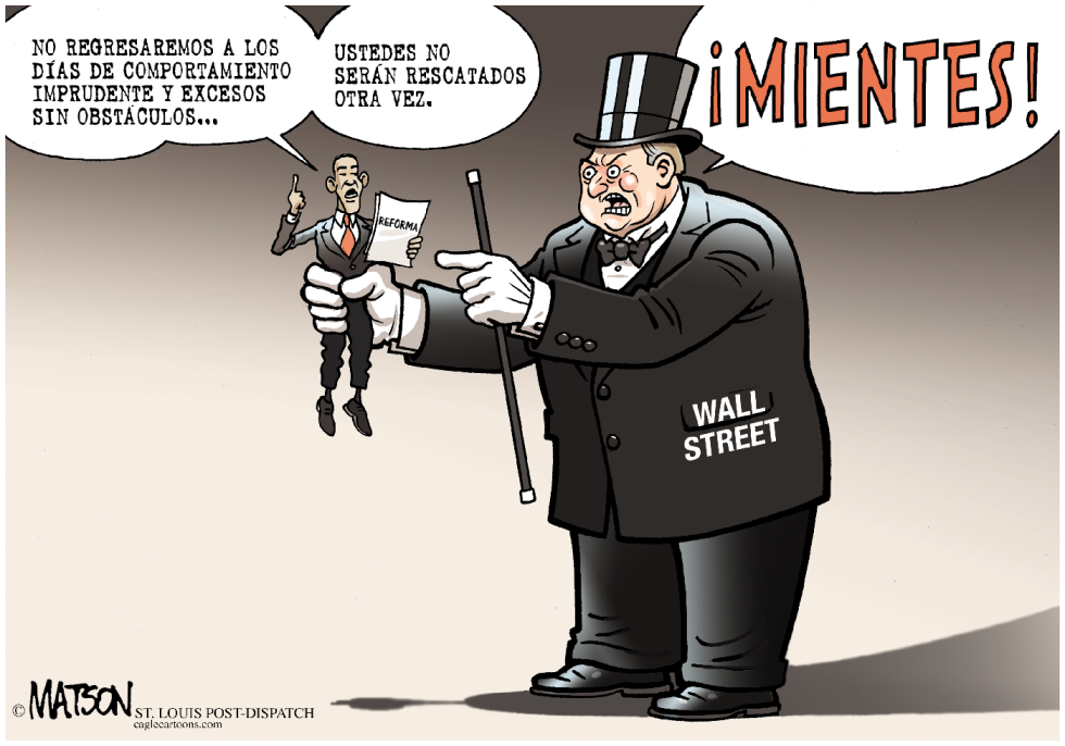 Obama miente a Wall Street / COLOR