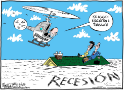 LA RECESION SE ACABO /  by Bob Englehart