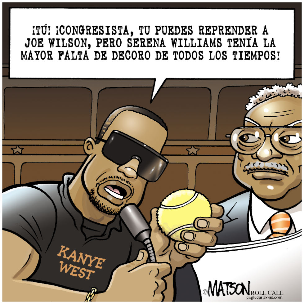 Kanye West protesta en la Camara por la reprimenda a Joe Wilson / COLOR