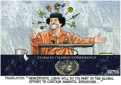 GADHAFI ADDRESSES THE U.N by R.J. Matson
