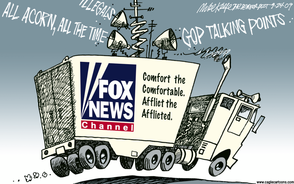  FOX NEWS AND ACORN by Mike Keefe