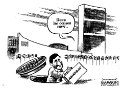 AHMADINEJAD AT THE UNITED NATIONS by Jimmy Margulies