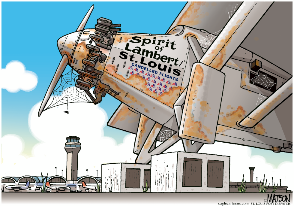 Local-MO Fewer Flights Out Of St. Louis Airport -COLOR