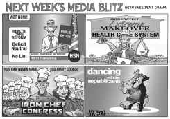 OBAMA MEDIA BLITZ by R.J. Matson