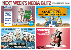 OBAMA MEDIA BLITZ by R.J. Matson