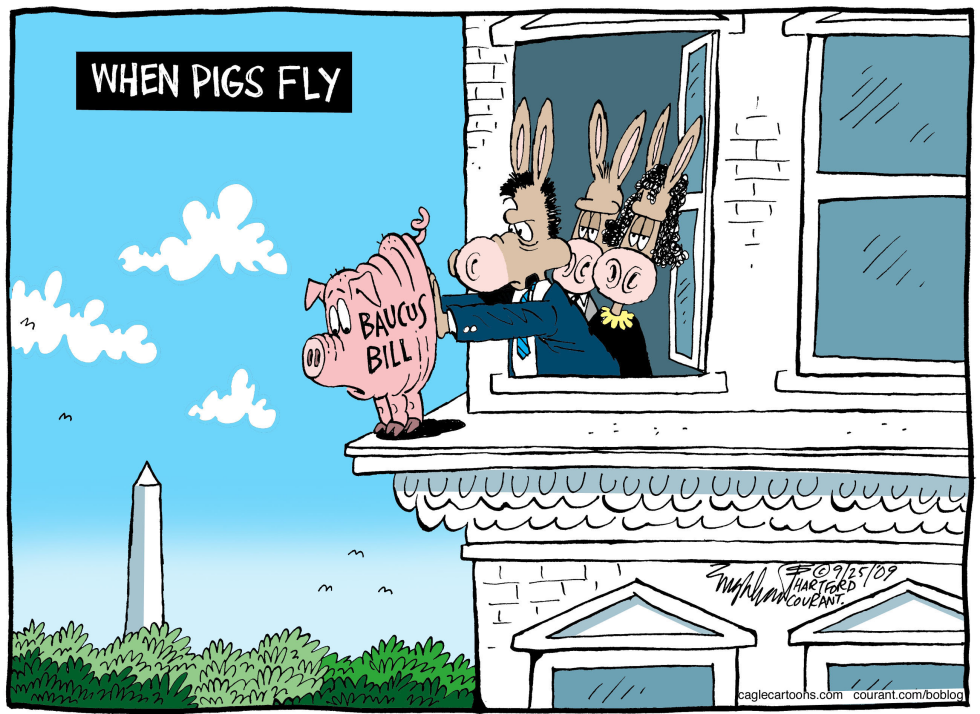  BAUCUS BILL  by Bob Englehart