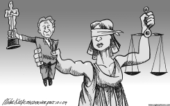 POLANKSI ARREST  by Mike Keefe