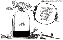 TRUE MEDICARE DRUG COSTS by Mike Keefe